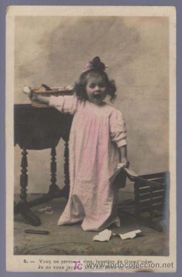 Postales: TARJETA POSTAL ANTIGUA DE NI&Ntilde;OS. - Foto 1
