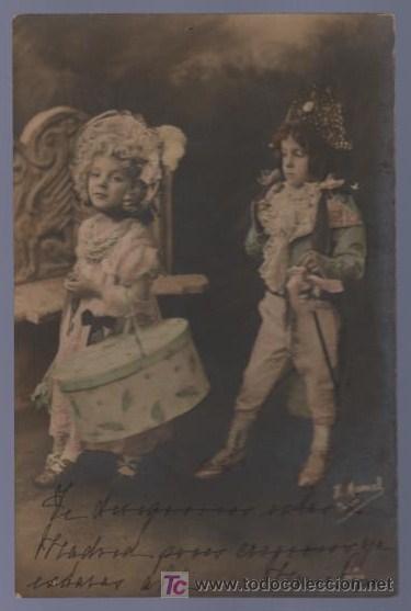 Postkarten: TARJETA POSTAL ANTIGUA DE NI&Ntilde;OS. REVERSO NO DIVIDIDO.