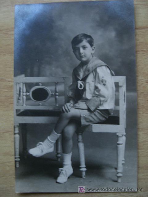 Postales: POSTAL INFANTIL - NI&Ntilde;O CON UNIFORME - Foto 1