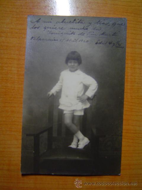 Postales: POSTAL NI&Ntilde;O ESCRITA  EN EL A&Ntilde;O 1920 - Foto 1