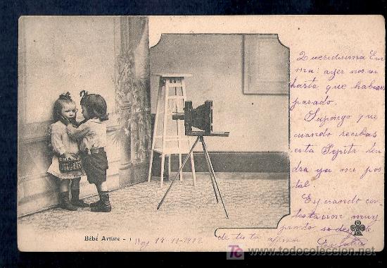 Postales: CURIOSA POSTAL DE BEB&Eacute; FOTOGRAFO - Foto 1