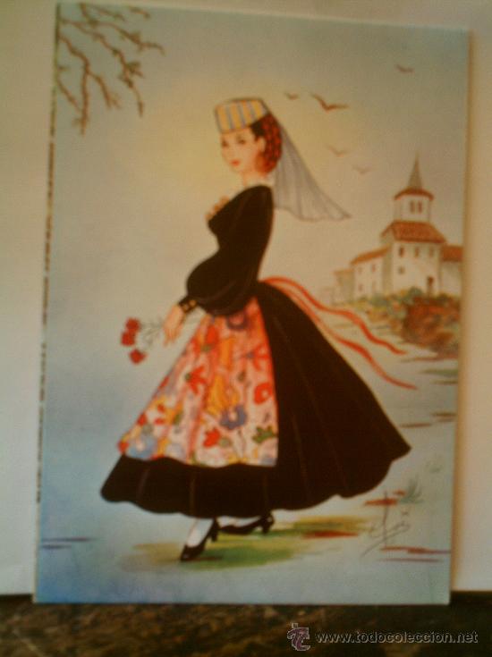 Postales: POSTAL DE NI&Ntilde;A CON TRAJE T&Iacute;PICO REGIONAL - Foto 1