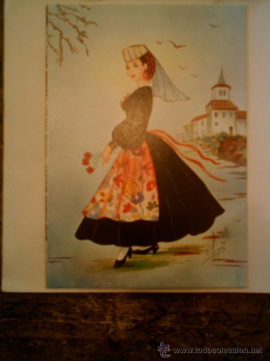 Postales: POSTAL DE NI&Ntilde;A CON TRAJE T&Iacute;PICO REGIONAL - Foto 2