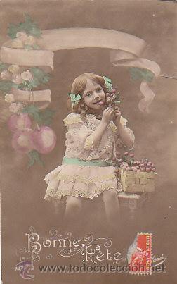 Postales: ni&ntilde;a (es del a&ntilde;o 1918) - Foto 1