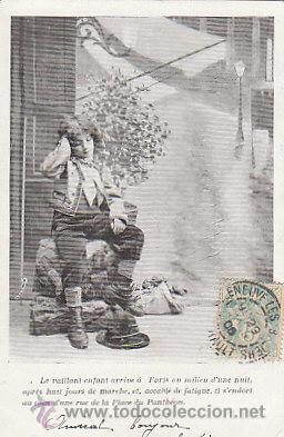 Postales: ni&ntilde;0 (del a&ntilde;o 1906), de rayado continuo, circulada (ver dorso) - Foto 1