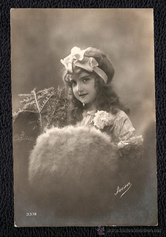 Postales: NI&Ntilde;A - POSTAL EN BLANCO Y NEGRO - Foto 1