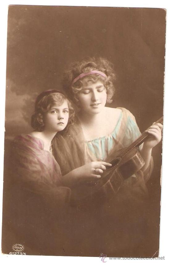 Postales: MUJER Y NI&Ntilde;A. ESCRITA EN EL DORSO - Foto 1