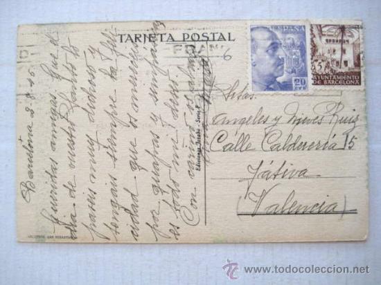Postales: POSTAL 1945 CIRCULADA CON SELLO .  ENVIO GRATIS&iexcl;&iexcl;&iexcl; - Foto 2