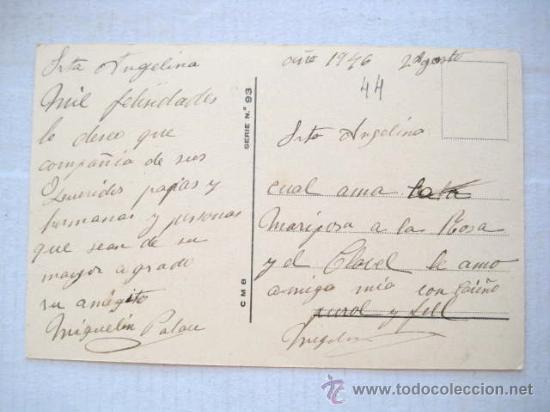 Postales: POSTAL 1946. CIRCULADA    ENVIO GRATIS&iexcl;&iexcl;&iexcl; - Foto 2