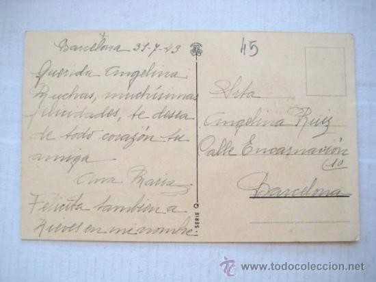 Postales: POSTAL 1943. CIRCULADA    ENVIO GRATIS&iexcl;&iexcl;&iexcl; - Foto 2