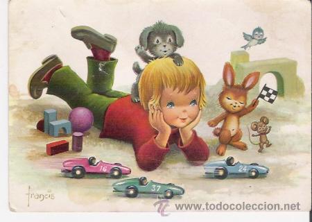 Postales: POSTAL DE NI&Ntilde;O CON JUGUETES - Foto 1