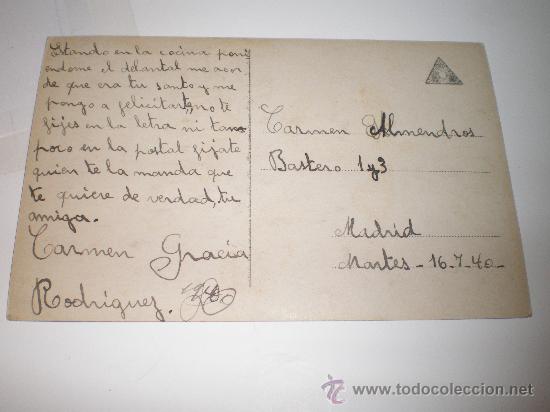 Postales: ANTIGUA POSTAL A&Ntilde;O 1940 - Foto 2