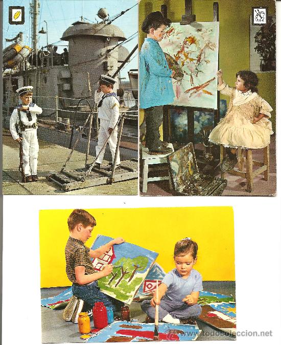 Postales: TRES TARJETAS POSTALES DE NI&Ntilde;OS - Foto 1