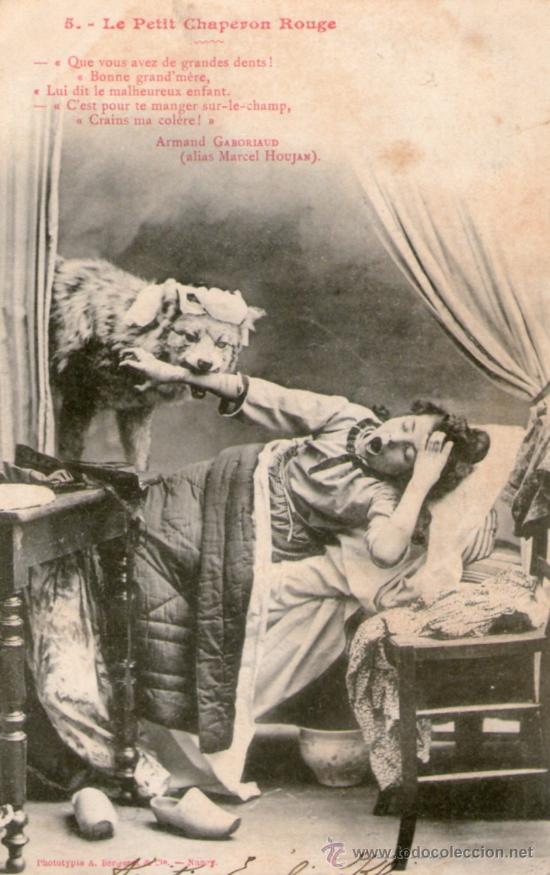 Postales: 5 postales &rdquo; le petit Chaperon Rouge&rdquo; 1913. - Foto 1