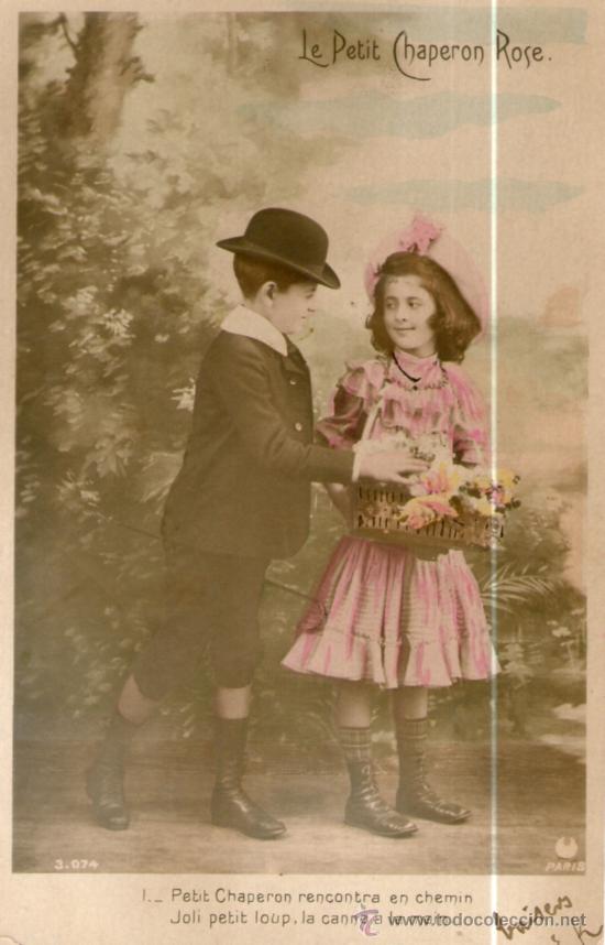 Postales: 5 postales ni&ntilde;os en el campo.1917 - Foto 1