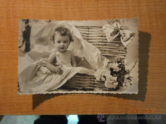Postales: ANTIGUA POSTAL NI&Ntilde;A ESCRITA - Foto 1