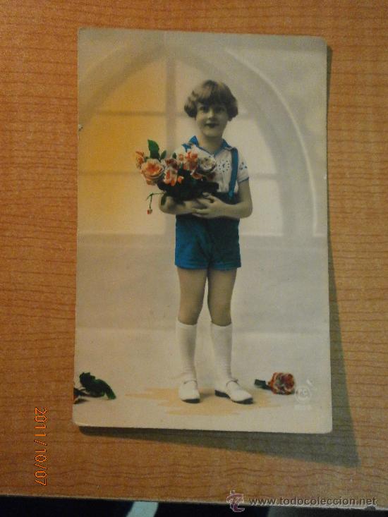 Postales: ANTIGUA POSTAL NI&Ntilde;A ESCRITA - Foto 1