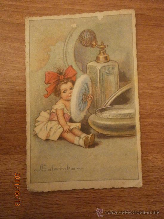 Postales: ANTIGUA POSTAL NI&Ntilde;A ILUSTRADA CIRCULADA - Foto 1