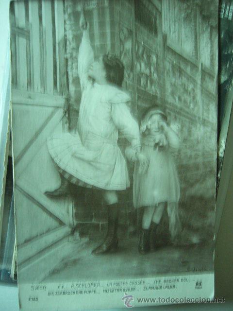 Postales: POSTAL ILUSTRADA DE NI&Ntilde;OS.   FRANCESA. - Foto 1