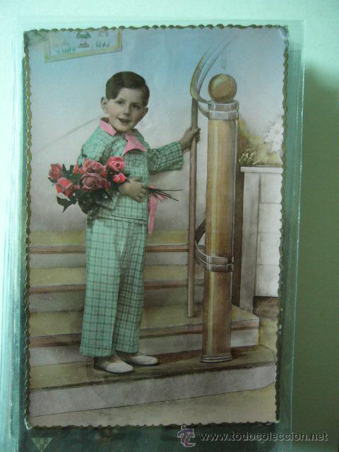 Postales: POSTAL DE NI&Ntilde;O.  FRANCIA.  CIRCULADA. - Foto 1