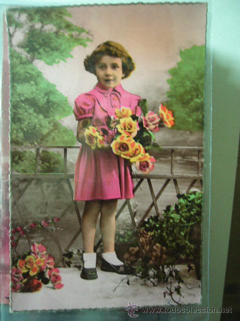 Postales: POSTAL DE NI&Ntilde;A.  FRANCIA.  ESCRITA - Foto 1