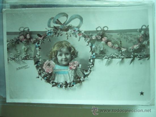 Postales: POSTAL DE NI&Ntilde;A.  FRANCIA.  ESCRITA - Foto 1