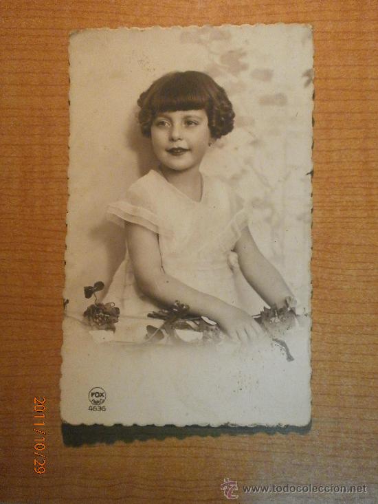 Postales: ANTIGUA POSTAL. NI&Ntilde;A. FOX PARIS. ESCRITA - Foto 1