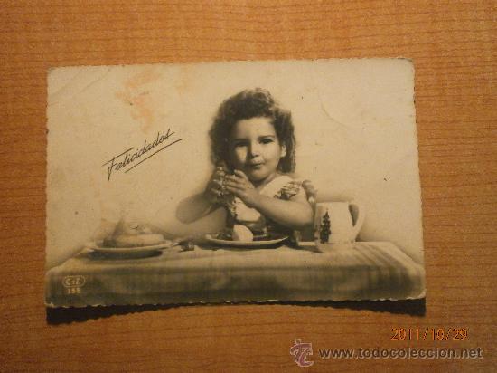 Postales: ANTIGUA POSTAL. NI&Ntilde;A.  C.Y. Z. ESCRITA - Foto 1