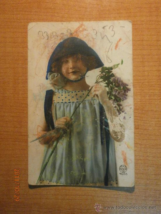 Postales: ANTIGUA POSTAL. NI&Ntilde;A.  NOYER . ESCRITA - Foto 1