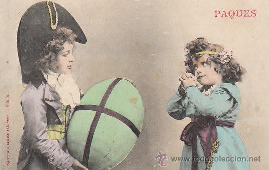 Postales: ni&ntilde;os, circulada en 1903 (ver el dorso) - Foto 1
