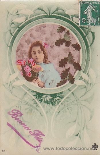 Postales: Ni&ntilde;a. circulada en 1908 - Foto 1