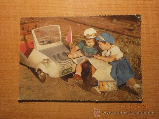 Postales: ANTIGUA POSTAL NI&Ntilde;OS ESCRITA - Foto 1