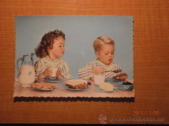 Postales: ANTIGUA POSTAL  NI&Ntilde;OS ESCRITA - Foto 1