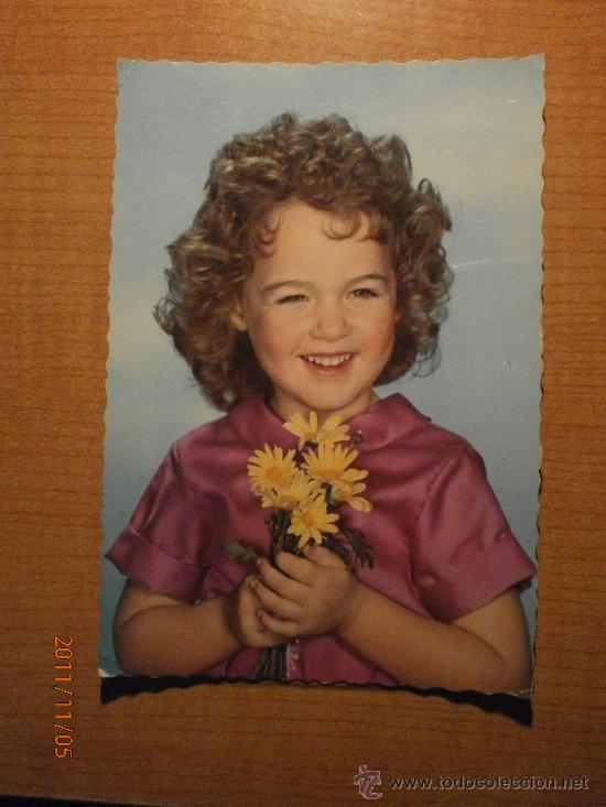 Postales: ANTIGUA POSTAL. NI&Ntilde;A ESCRITA - Foto 1