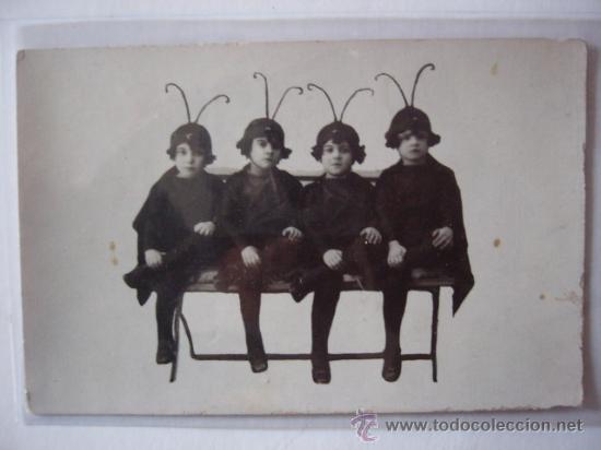 Postales: POSTAL DE NI&Ntilde;AS CON TRAJE DE DISFRAZ. - Foto 1