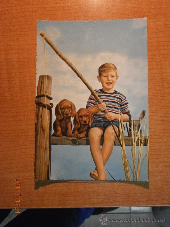 Postales: ANTIGUA POSTAL NI&Ntilde;O  ESCRITA - Foto 1