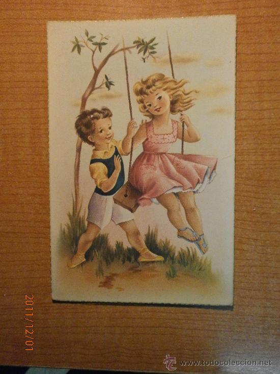 Postales: ANTIGUA POSTAL NI&Ntilde;OS ESCRITA - Foto 1