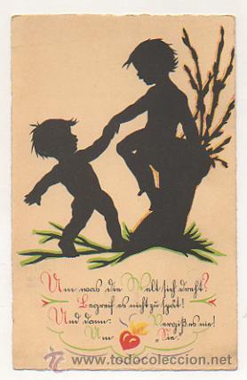 Postales: POSTAL ILUSTRADA. NI&Ntilde;OS. TEXTO EN ALEM&Aacute;N. - Foto 1