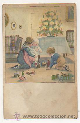 Postales: NI&Ntilde;OS JUGANDO EN NAVIDADES. - Foto 1