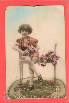 Postales: POSTAL NI&Ntilde;OS escrita 14x 9 cm. - Foto 1