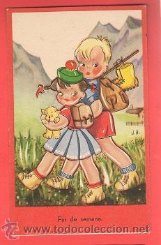 Postales: POSTAL NI&Ntilde;OS escrita 14x 9 cm. - Foto 1
