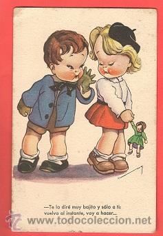 Postales: POSTAL NI&Ntilde;OS escrita 14x 9 cm - Foto 1