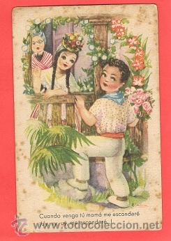 Postales: POSTAL NI&Ntilde;OS  escrita 14x 9 cm - Foto 1