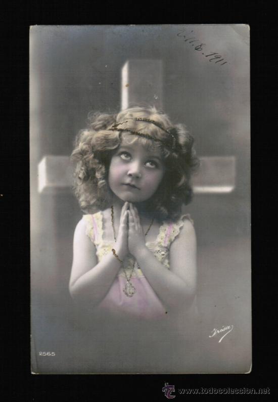 Postales: BONITA POSTAL DE NI&Ntilde;A - Foto 1
