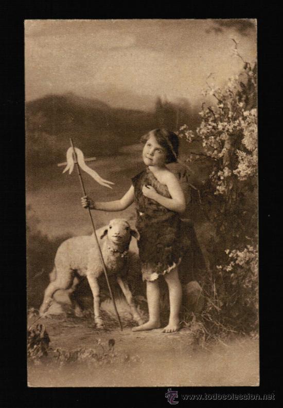 Postales: POSTAL DE NI&Ntilde;O CON SU OVEJA - Foto 1