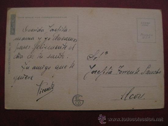 Postales: GRACIOSA POSTAL NI&Ntilde;A ENFADADA - Foto 2