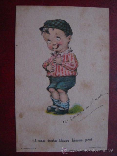 Postales: GRACIOSA POSTAL DE NI&Ntilde;O - Foto 1