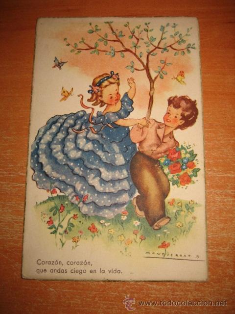 Postales: CORAZON, CORAZON,QUE ANDAS CIEGO EN LA VIDA - Foto 1