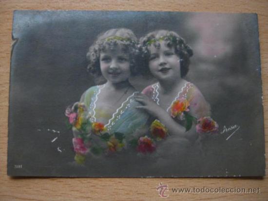 Postales: BONITA POSTAL DE NI&Ntilde;AS - Foto 1