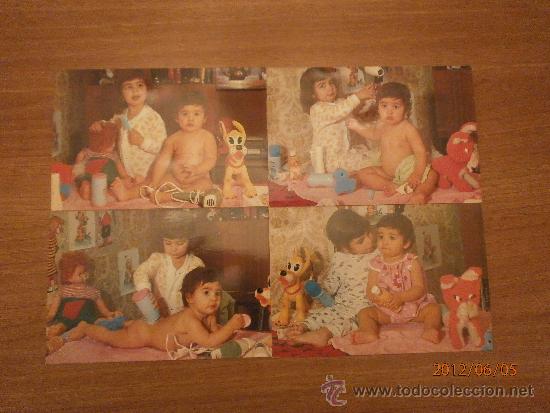 Postales: 4 POSTALES  NI&Ntilde;OS SIN CIRCULAR - Foto 1